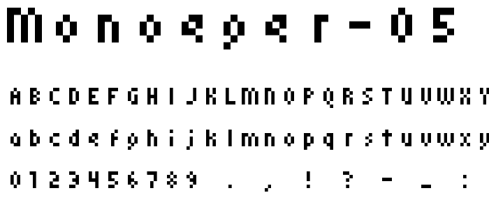 monoeger 05_56 font