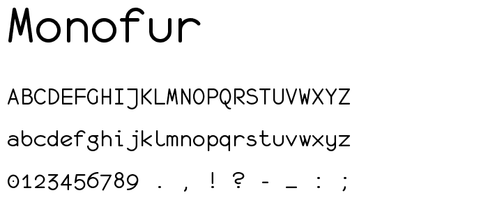 monofur font