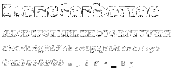 monsterboxes font