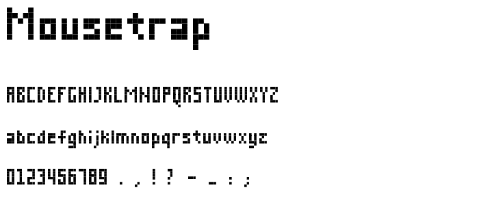 mousetrap font