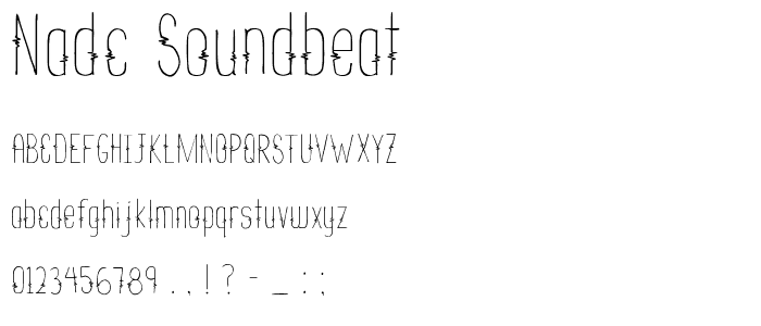 NADC_soundbeat font
