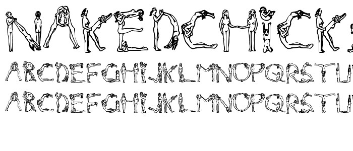 NakedChicks font