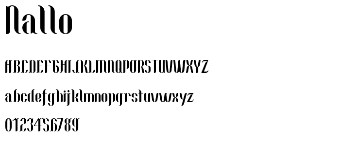 Nallo font