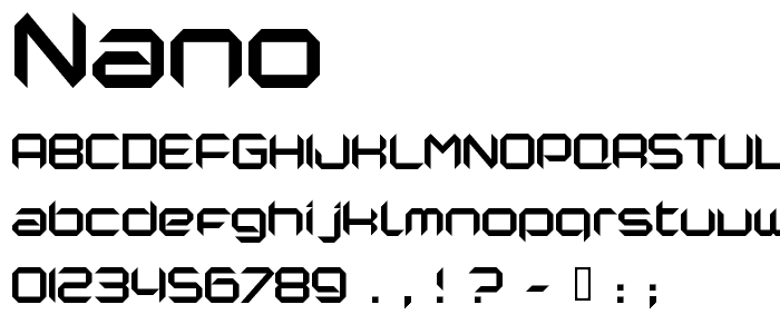 Nano font