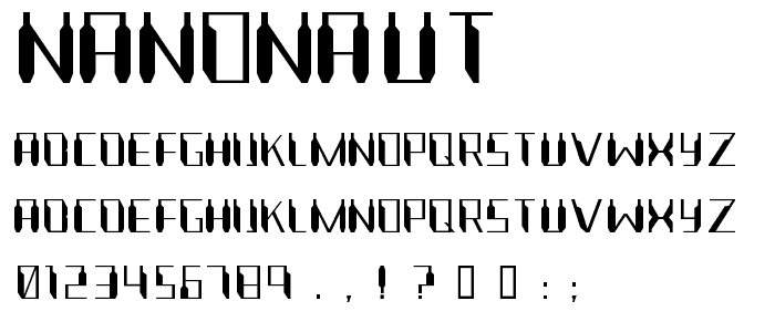 Nanonaut font