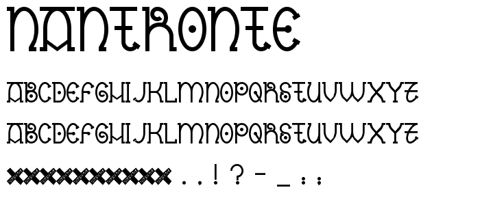 Nantronte font