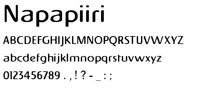 Napapiiri font