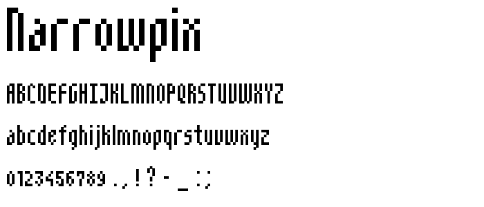 NarrowPix font