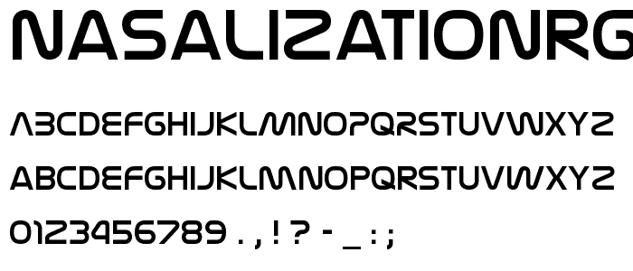 NasalizationRg Regular font