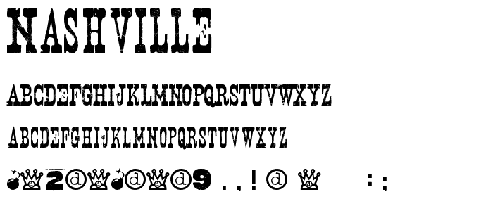 Nashville font