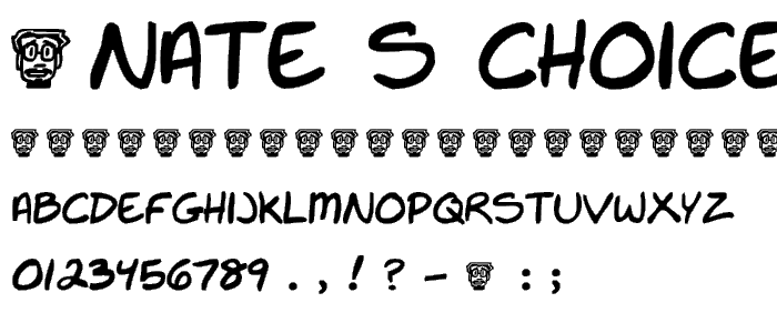 Nate s Choice font