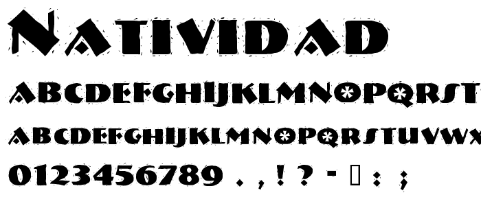 Natividad font