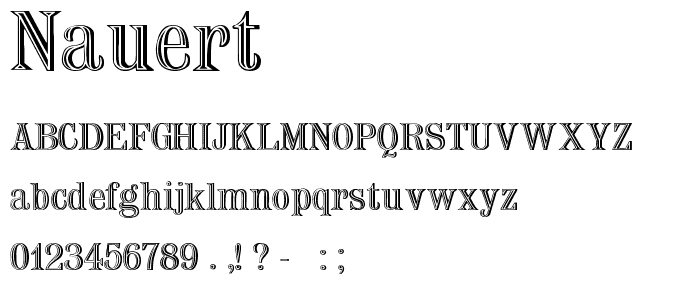 Nauert font