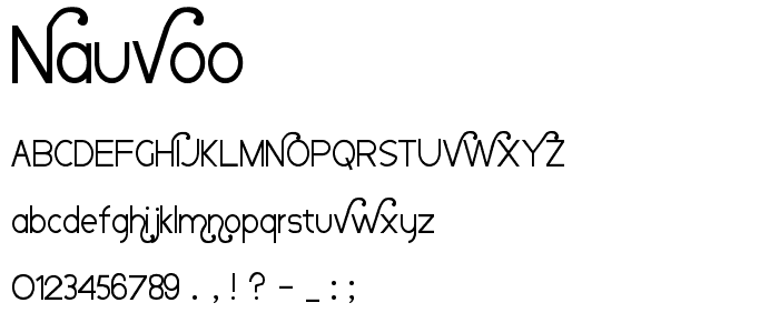 Nauvoo font
