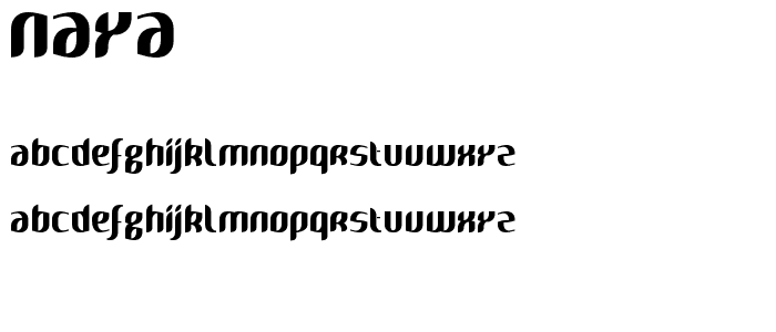 Naya font