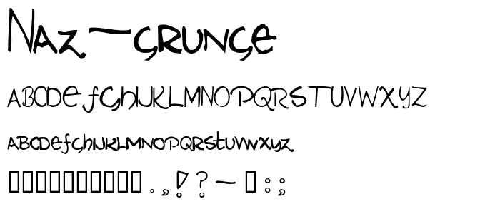 Naz Grunge font