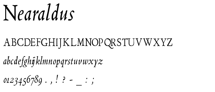 NearAldus font