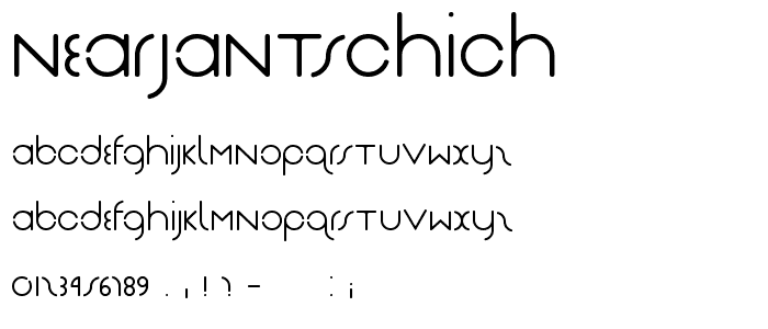 NearJanTschich font