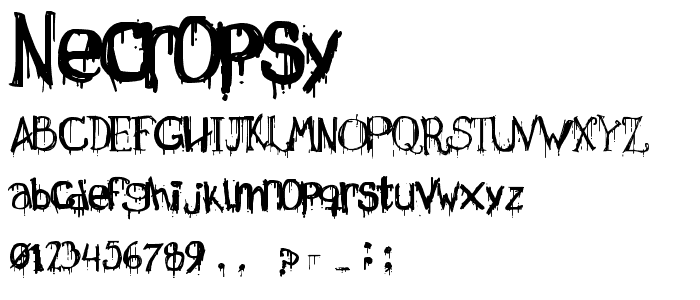 Necropsy font