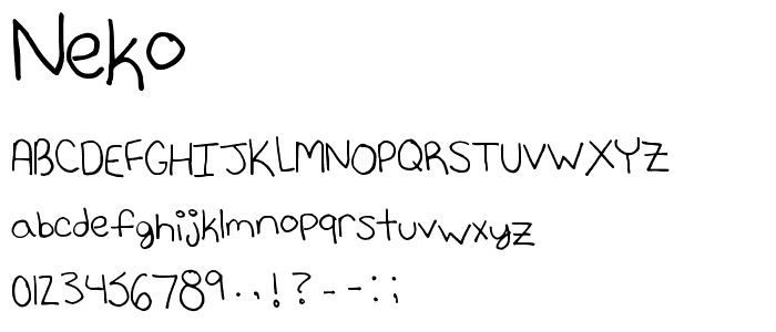 Neko font