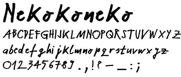 NekoKoNeko font
