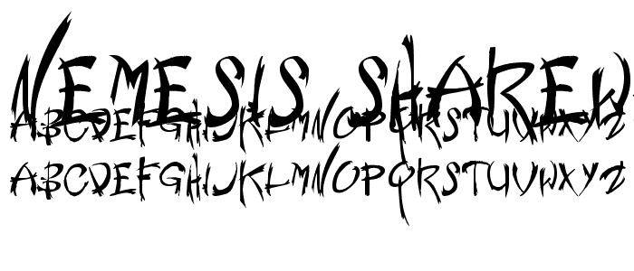 Nemesis Shareware font
