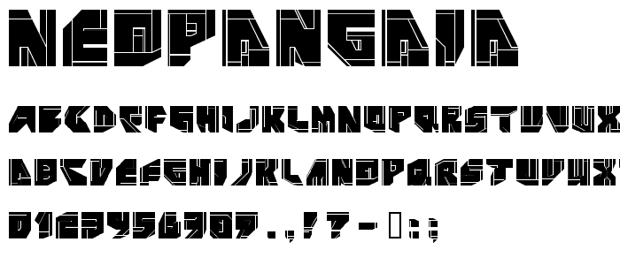 NeoPangaia font