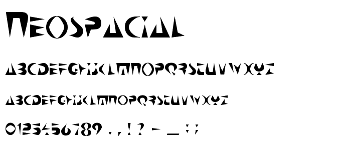 NeoSpacial font