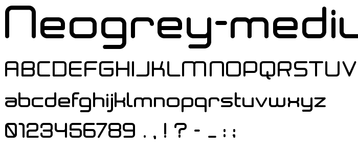 Neogrey Medium font