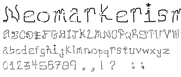 Neomarkerism font