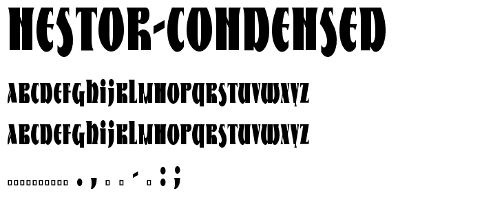 Nestor Condensed font