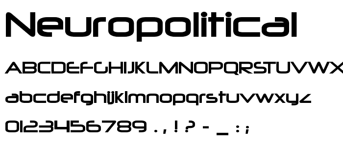Neuropolitical font