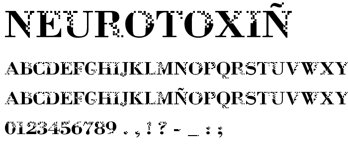 Neurotoxin font