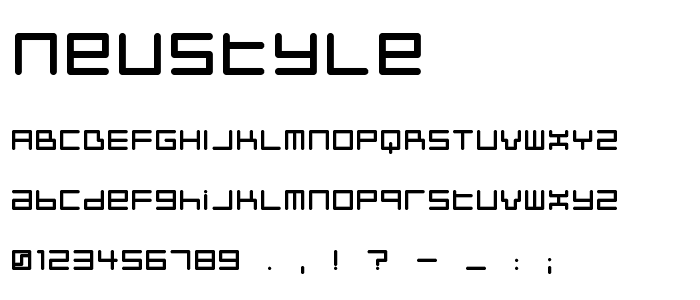 Neustyle font