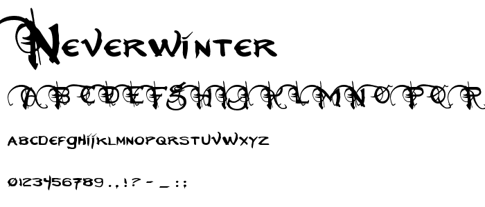 Neverwinter font