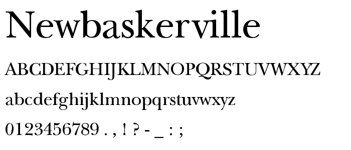 NewBaskerville font