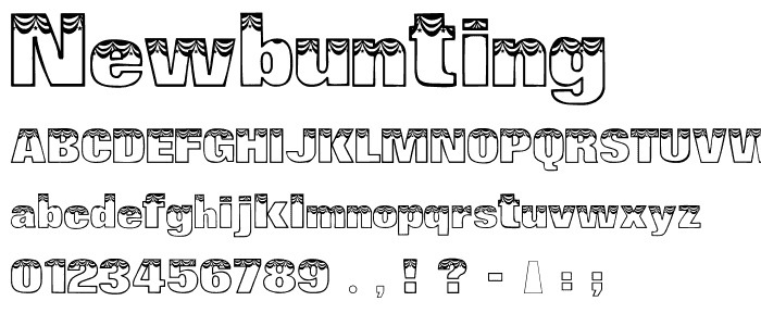 NewBunting font