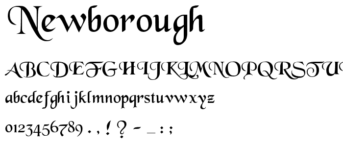 Newborough font