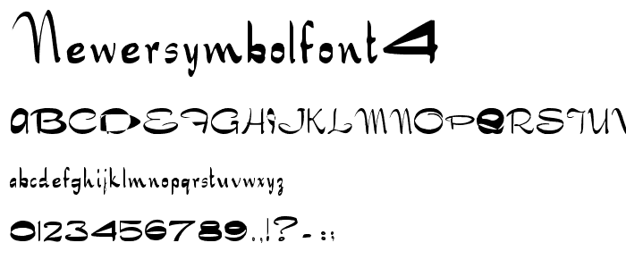 NewerSymbolFont4 font