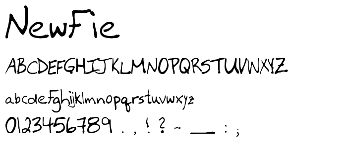 Newfie font