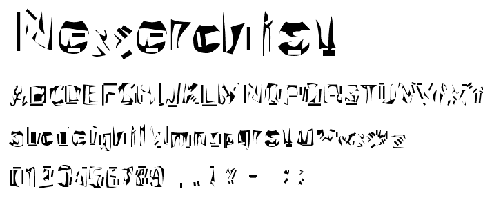 Nexerchist font