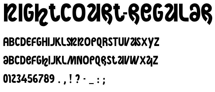 NightCourt-Regular font
