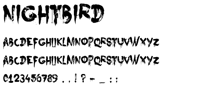 Nightbird font