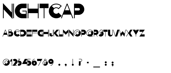 Nightcap font