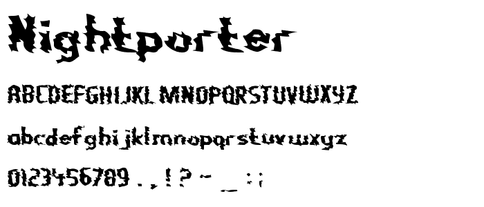 Nightporter font