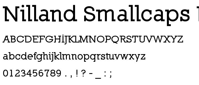 Nilland-SmallCaps-Bold font