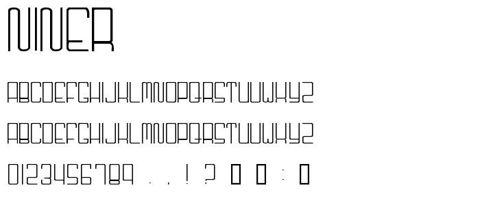 Niner font