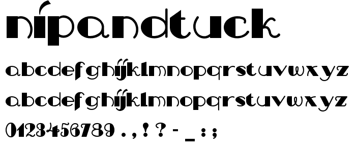NipAndTuck font