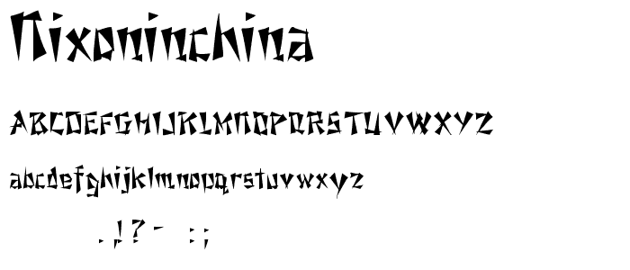 NixonInChina font