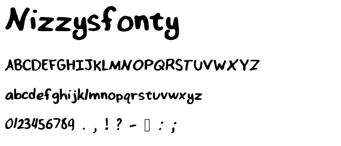 NizzysFonty font